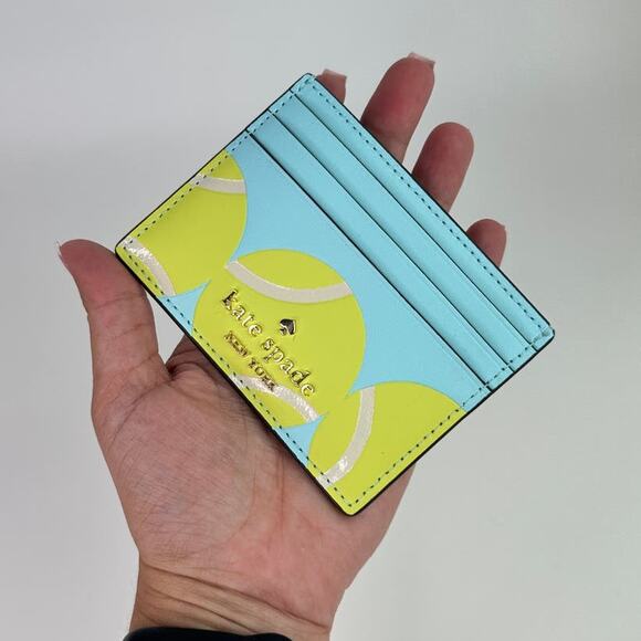 Kate Spade Grand Slam Tennis Small Slim Card Holder - Picture 3 of 6